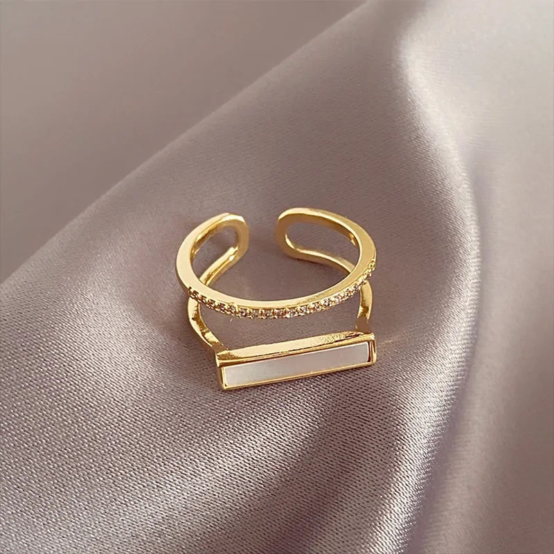 Double Shell Gold Ring