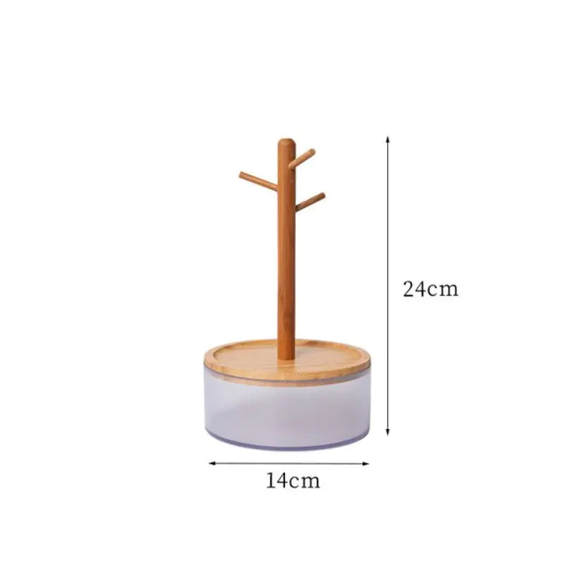 Bamboo Storage Rack Jewelry Storage Box